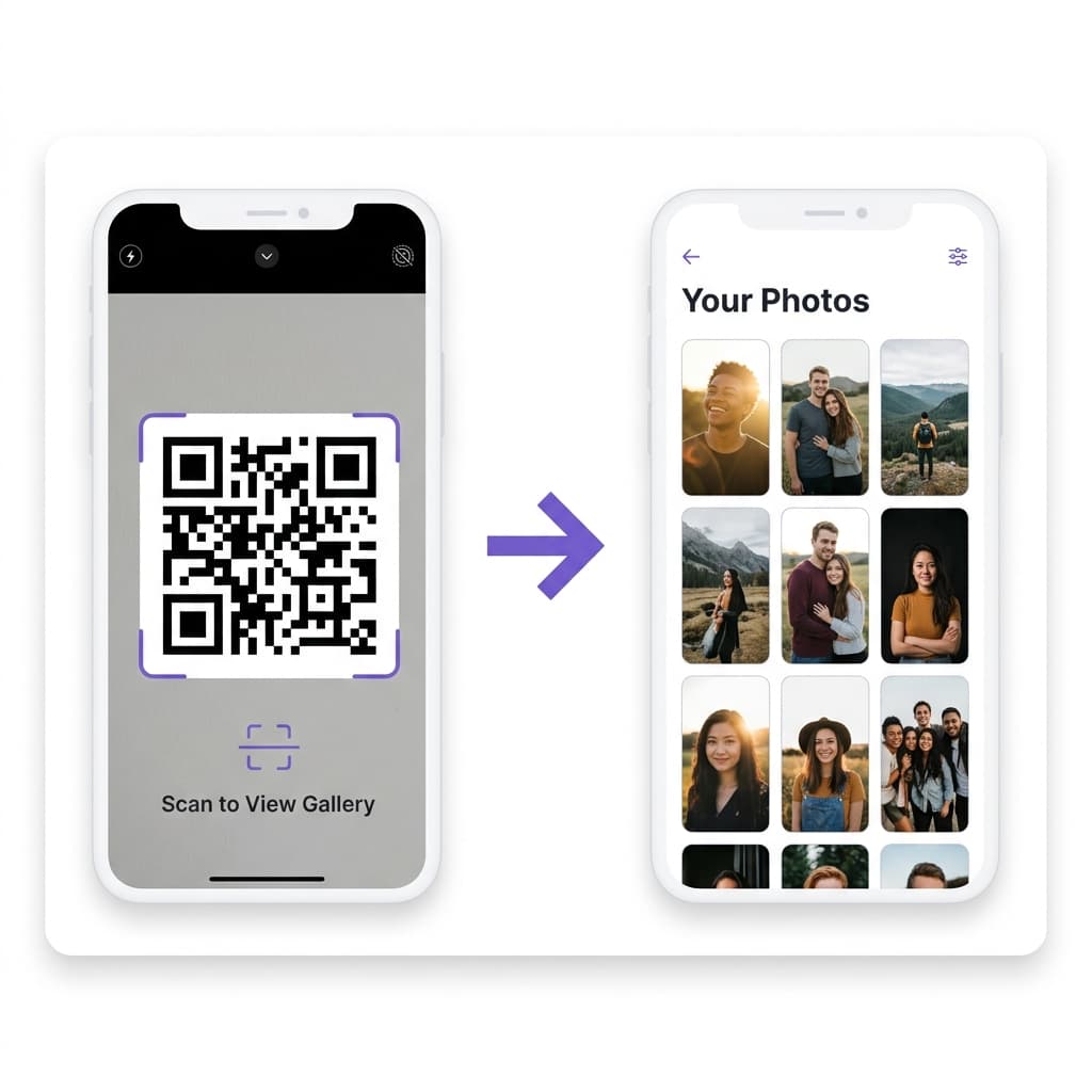 Guests find their photos instantly